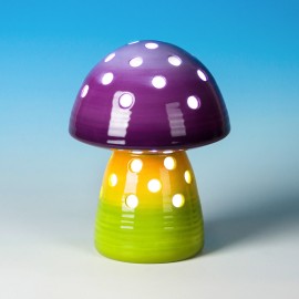 Ceramic Bisque Small Mushroom Lantern